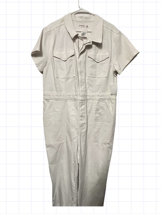 Good American Pants - Good American 2X White Short-Sleeve One-Piece Jumpsuit